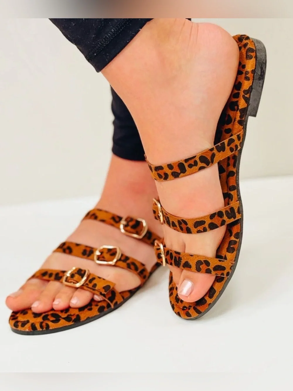 Leopard Sandals